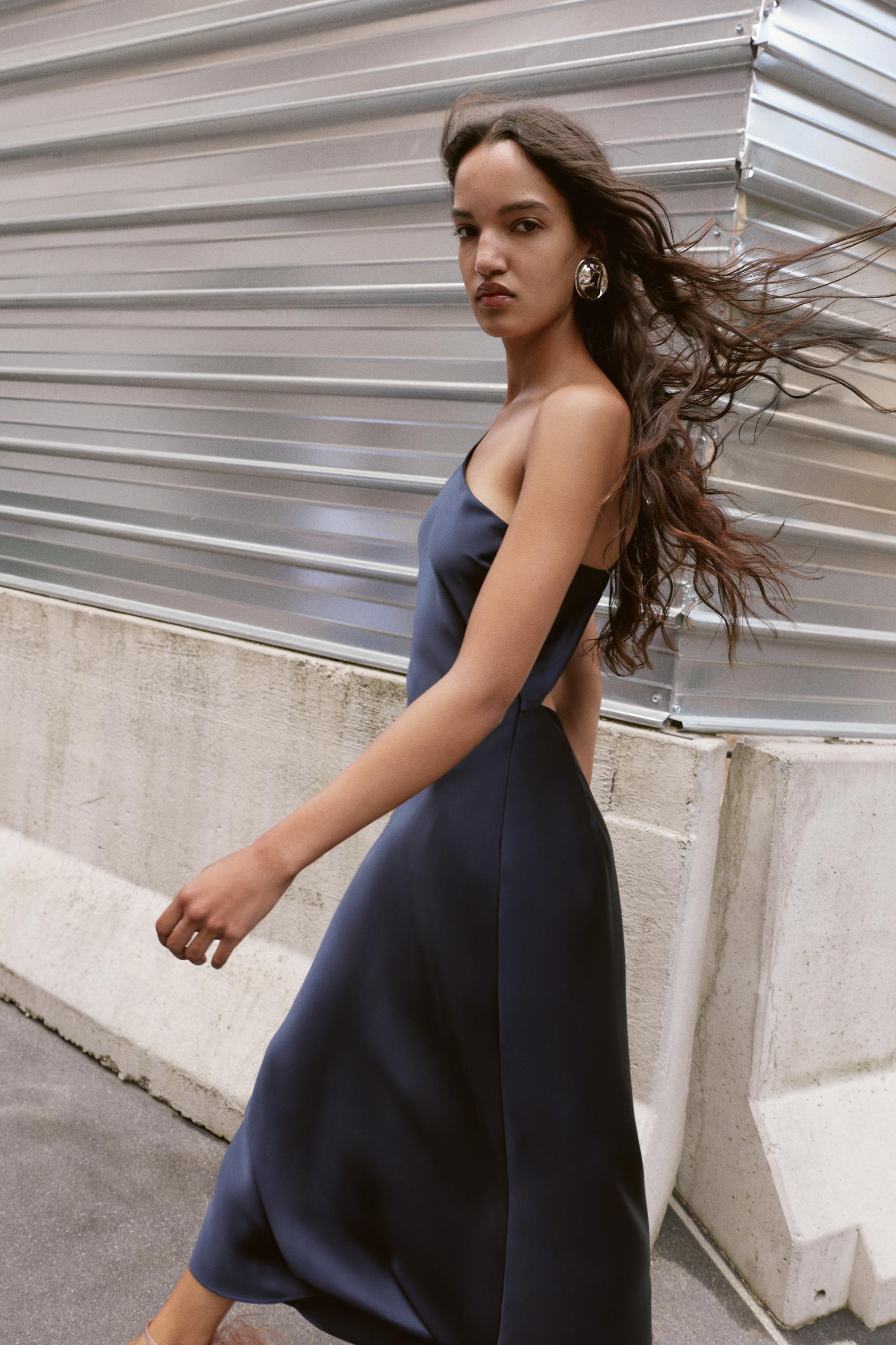 Maya | Satin Midi Dress
