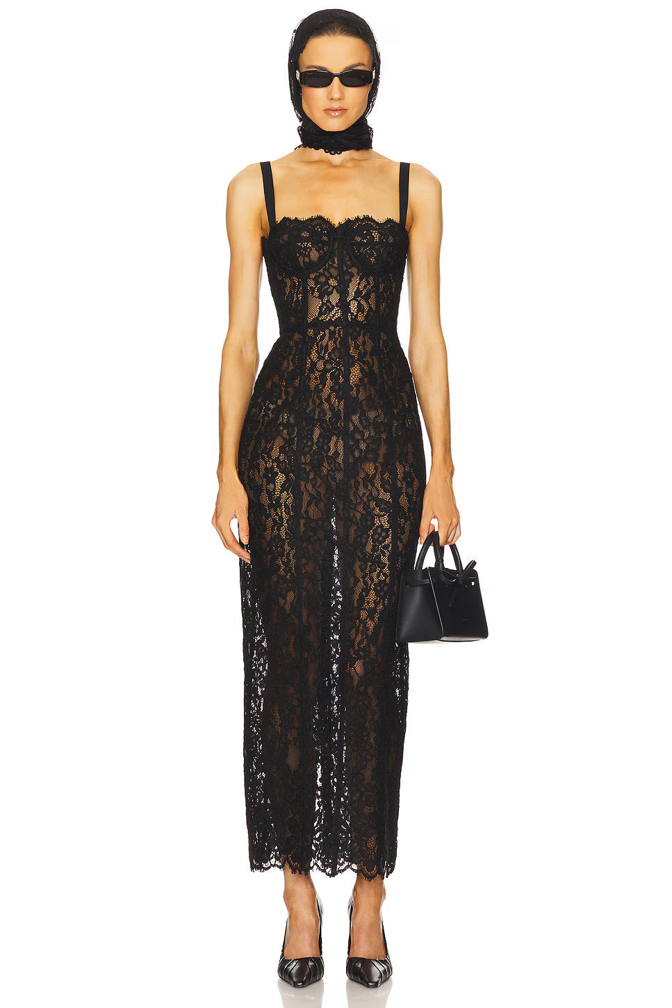 Aria | Lace Column Dress