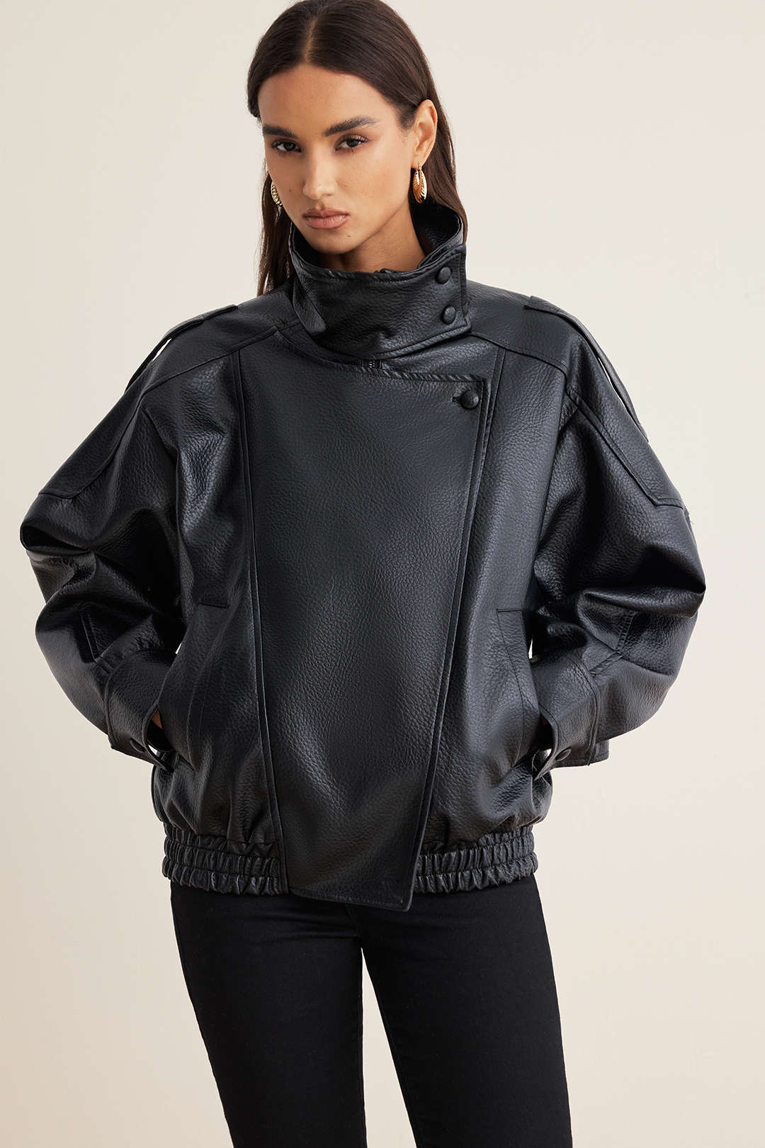 Stella | Faux Leather Jacket