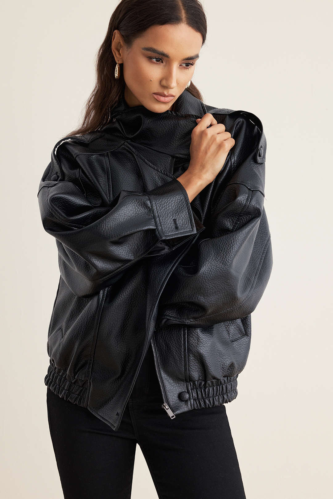 Stella | Faux Leather Jacket